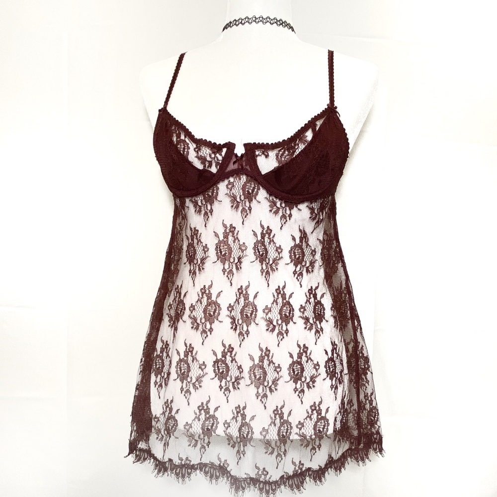 victoria’s secret lace lingerie slip